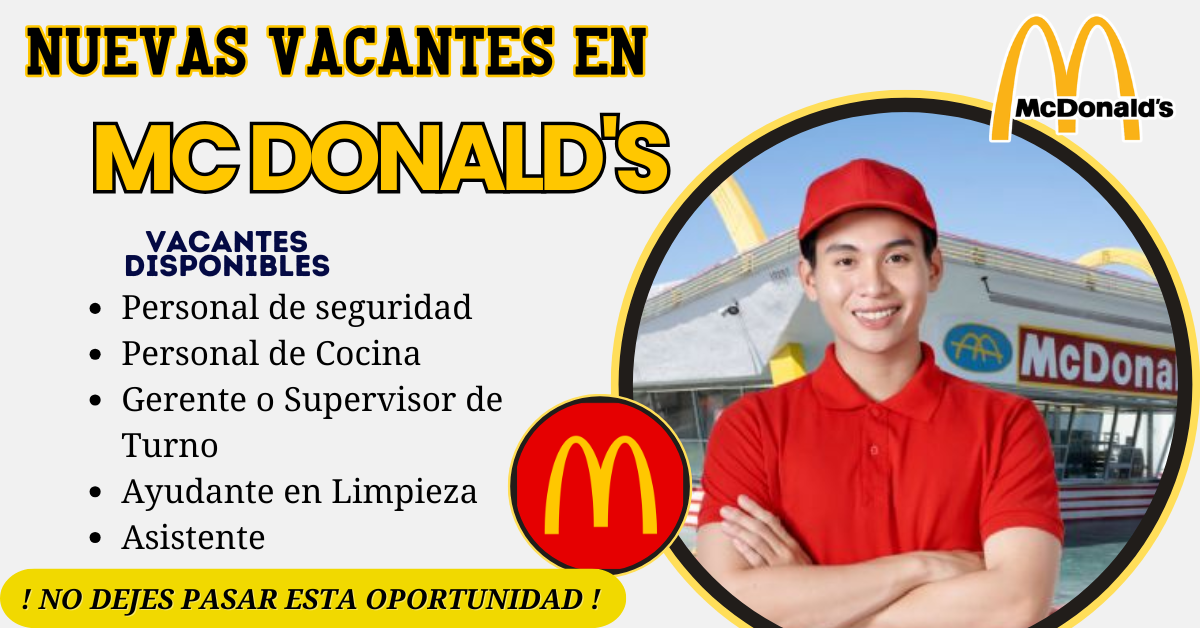 Vacantes Disponibles - McDonald's